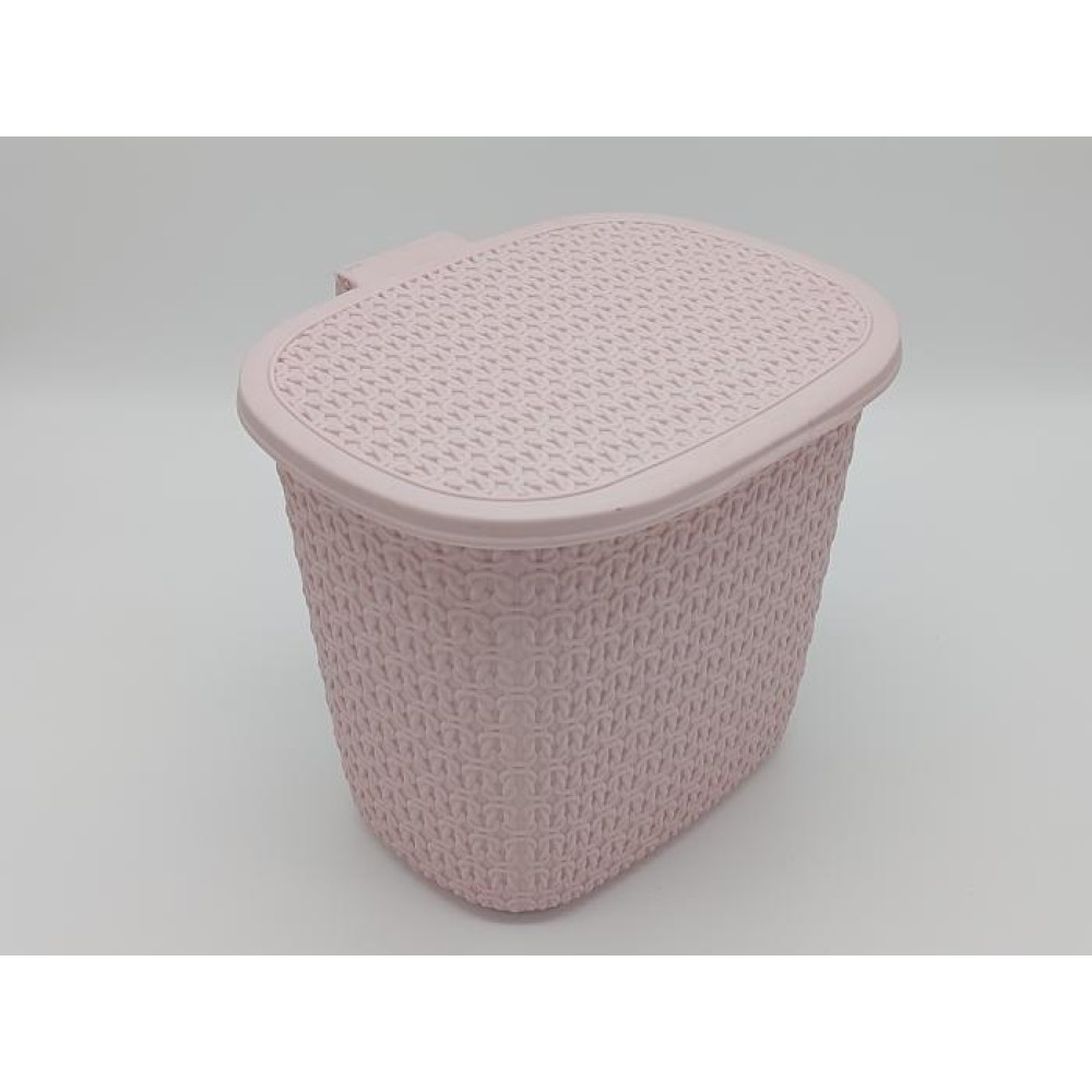 Корзина пластиковая c крышкой Сетка Tuffex 4047 Ящик для хранения вещей 25*19 cm H 22 cm 7,5 литра
