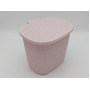 Корзина пластиковая c крышкой Сетка Tuffex 4047 Ящик для хранения вещей 25*19 cm H 22 cm 7,5 литра
