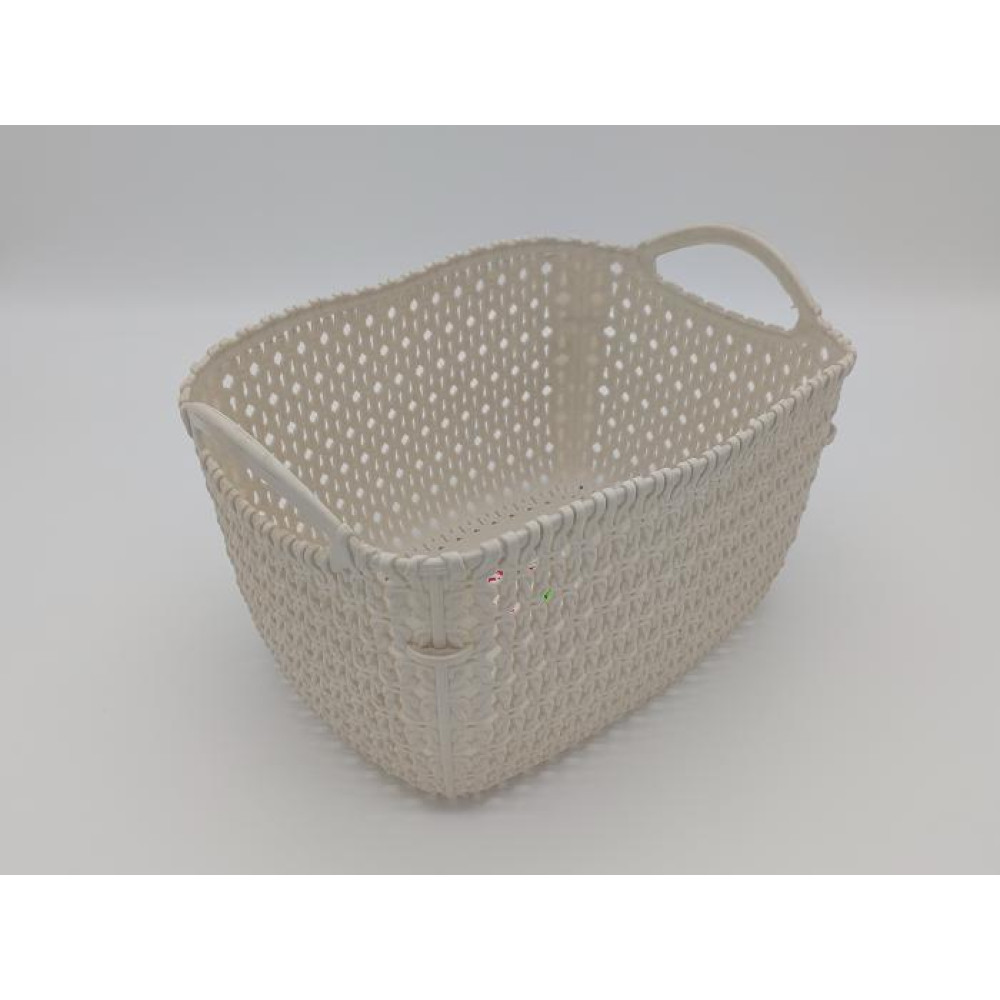 Кошик пластиковий без кришки Сітка Tuffex 4203 Ящик для зберігання речей 28*21 cm H 18 cm 7,5 літрів