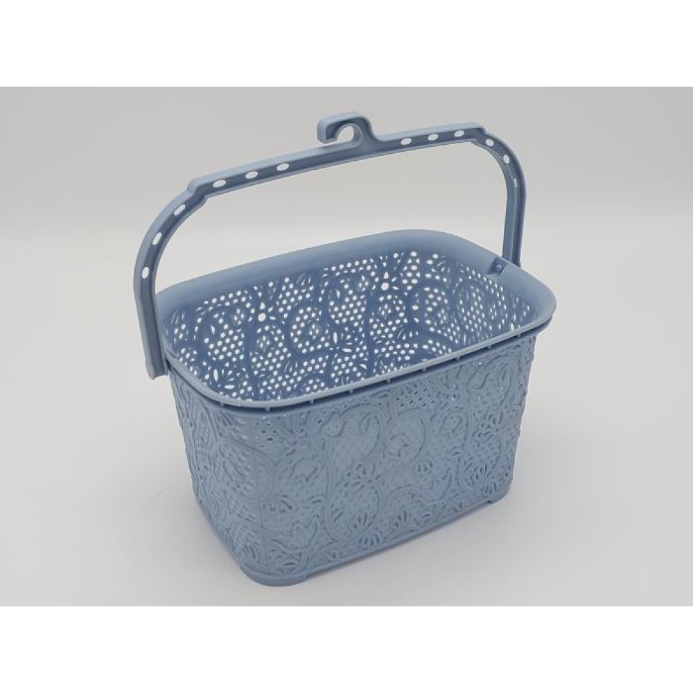 Кошик відро для прищіпок пластиковий Кошик Tuffex 8035 Ажур 21*15 cm H 13,5 cm 3 літри