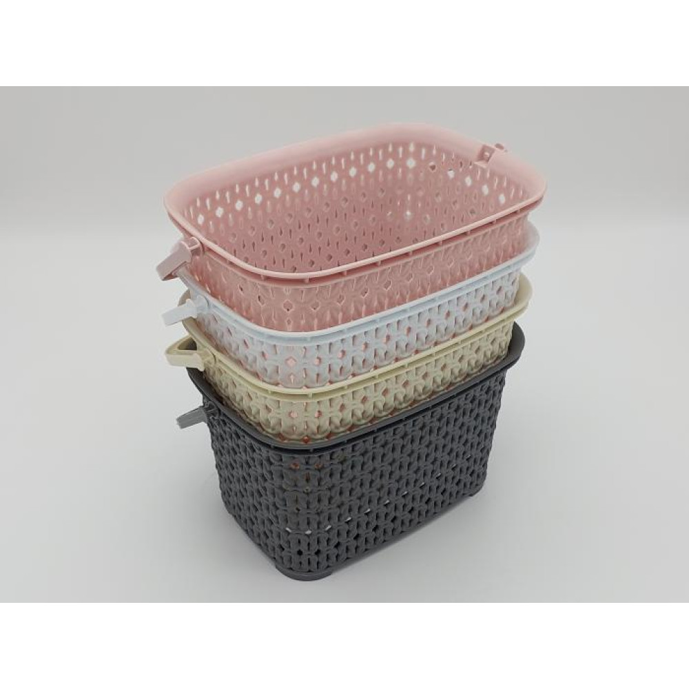 Кошик відро для прищіпок пластиковий Кошик Tuffex 4035 Сітка 21*15 cm H 13,5 cm 3 літри