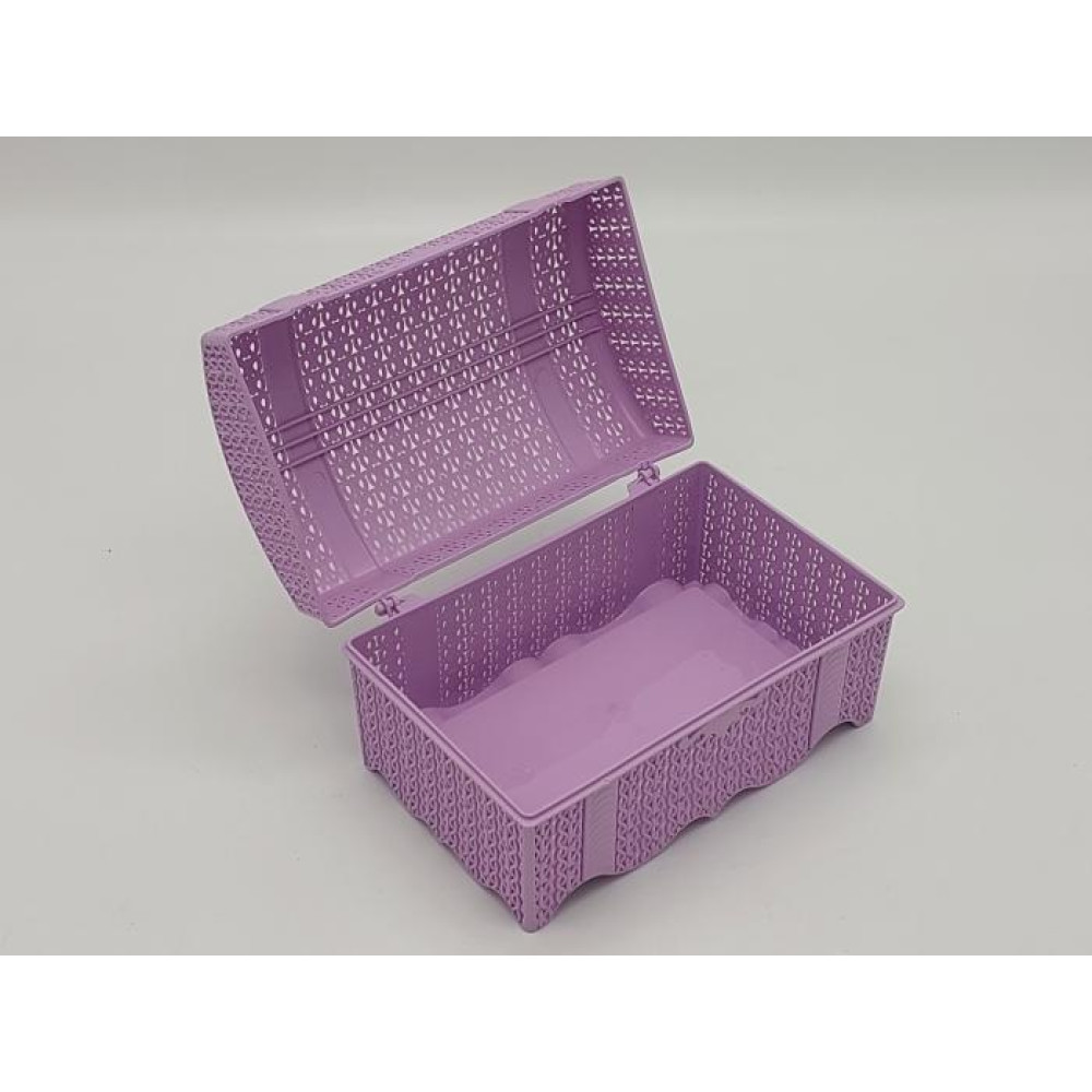 Сундук пластиковый Alya Plastik ALY 300 для хранения вещей Косичка 19*12 cm H 12 cm
