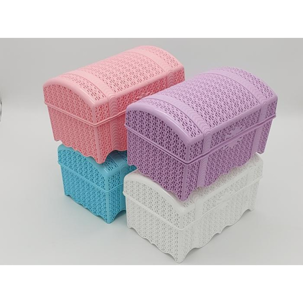 Сундук пластиковый Alya Plastik ALY 301 для хранения вещей Косичка 24*15 cm H 14,5 cm