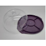 Тортовница круглая Senyayla Plastik с прозрачной крышкой пластиковая D 34/27 cm H 13 cm