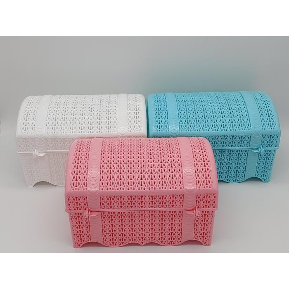 Скриня пластикова Alya Plastik ALY 302 для зберігання речей Косичка 29*18 cm H 17,5 cm