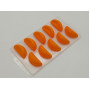 Форма емкость для заморозки кубиков льда пластиковая Долька апельсина 22*11 cm H 2 cm