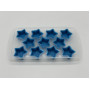 Форма емкость для заморозки кубиков льда пластиковая Звезда 22*11 cm H 2 cm/3*3 cm H 2 cm