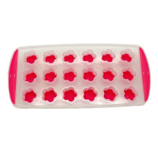 Форма емкость для заморозки кубиков льда пластиковая Цветок 24*12 cm H 2,5 cm