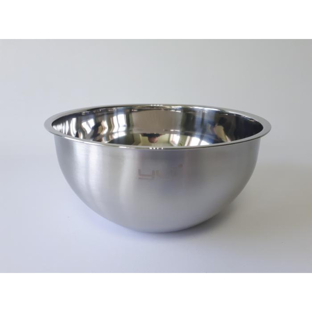 Миска кухонная из нержавеющей стали глубокая матовая D 25,5 cm H 12 cm 3,9 литра для столовой Нержавейка