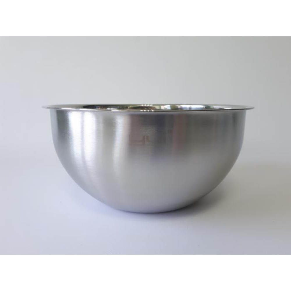 Миска кухонная из нержавеющей стали глубокая матовая D 25,5 cm H 12 cm 3,9 литра для столовой Нержавейка