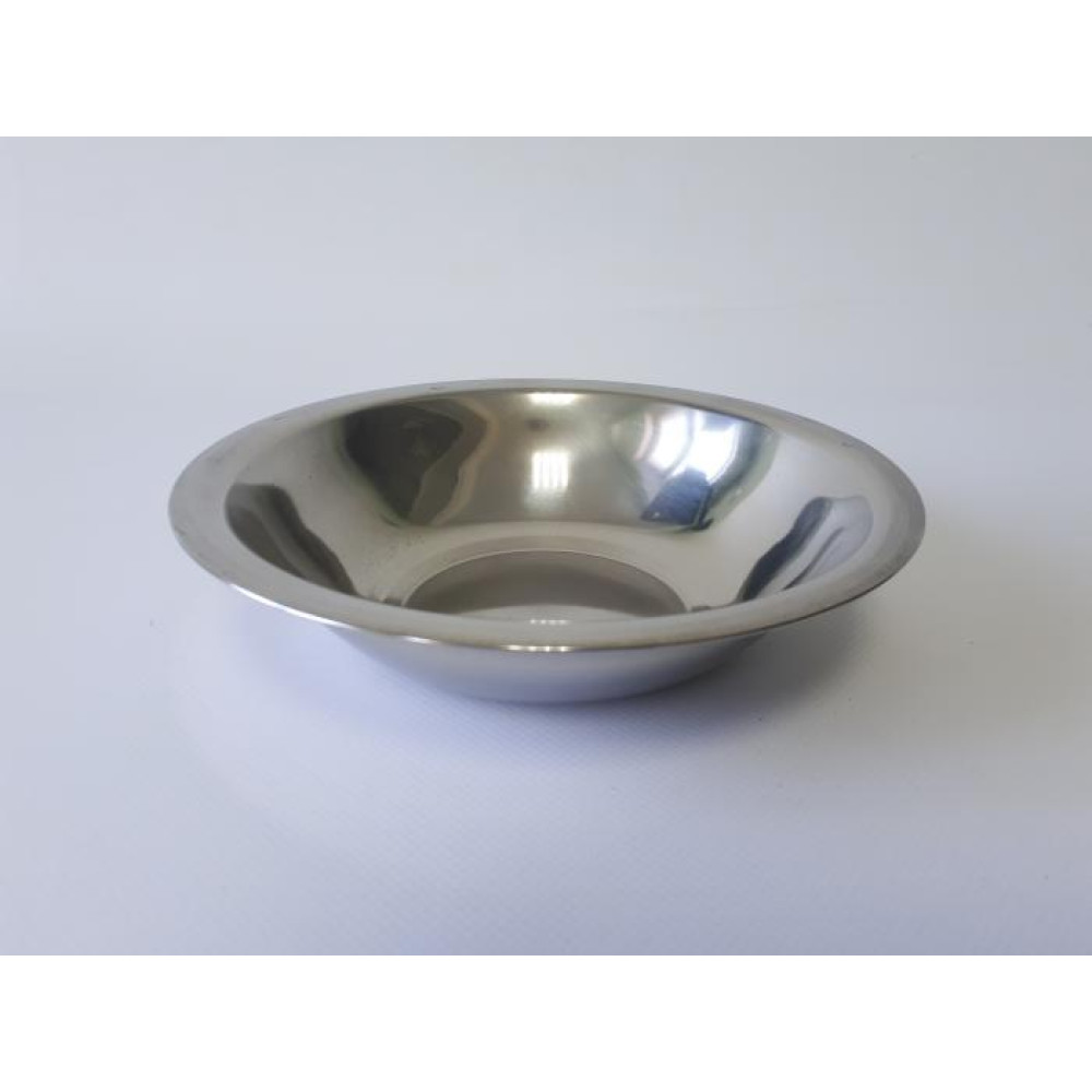 Миска кухонная из нержавеющей стали глубокая D 18 cm H 4 cm 400 мл для столовой Нержавейка