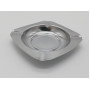 Пепельница металлическая квадратная для сигарет настольная 11*11 cm H 1,2 cm