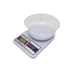 Ваги побутові кухонні до 10 кг Електронні кулінарні ваги для зважування продуктів зі знімною чашею SF400