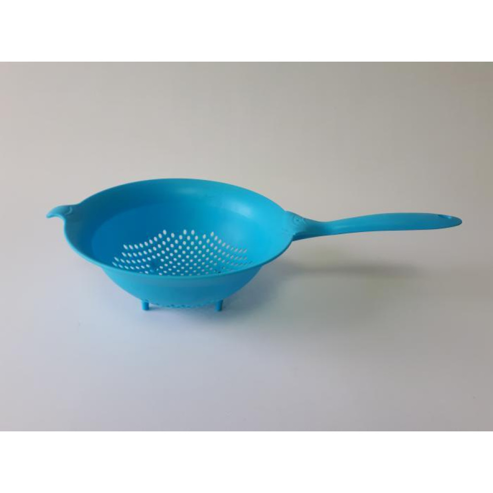 Друшляк пластиковий круглий Сито пластмасове з довгою ручкою D 19,5 cm L 36 cm