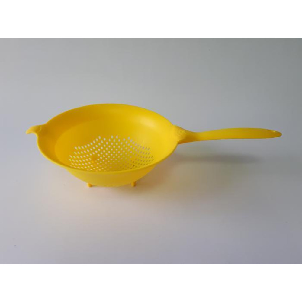 Друшляк пластиковий круглий Сито пластмасове з довгою ручкою D 19,5 cm L 36 cm