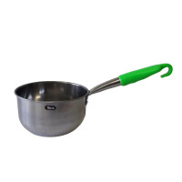 Ківш кухонний нержавіюча сталь з пластиковою ручкою Ковшик з нержавіючої сталі для кухні 16,5*9,5 cm L 35 cm 1,5 л