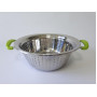 Дуршлаг из нержавеющей стали Сито нержавейка с двумя ручками D 24 cm H 9,5 cm