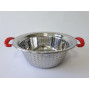 Дуршлаг из нержавеющей стали Сито нержавейка с двумя ручками D 24 cm H 9,5 cm