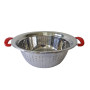 Дуршлаг из нержавеющей стали Сито нержавейка с двумя ручками D 26 cm H 10 cm