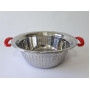 Дуршлаг из нержавеющей стали Сито нержавейка с двумя ручками D 26 cm H 10 cm