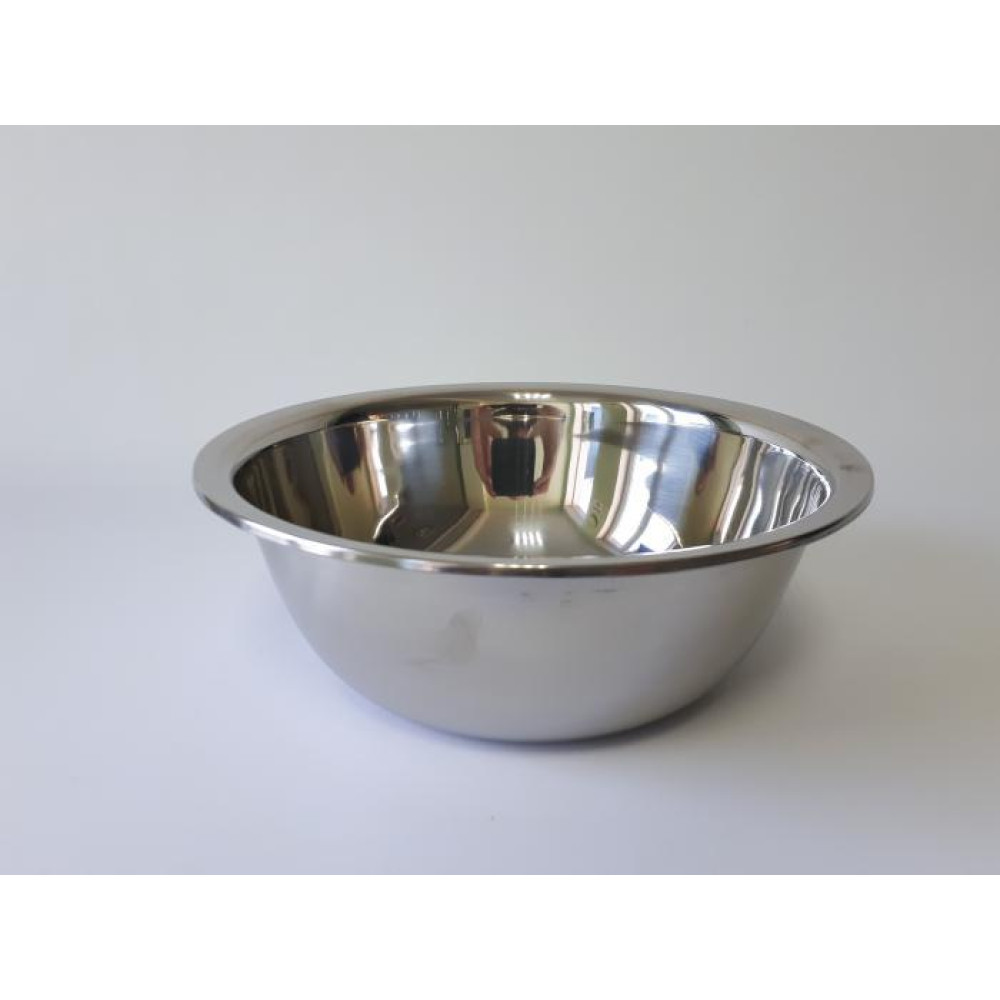 Миска кухонная из нержавеющей стали глубокая матовая D 28 cm H 10,5 cm 2,9 литра для столовой Нержавейка