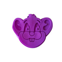Форма силиконовая кондитерская для выпечки пирога или торта Мишка 2*19*4 cm