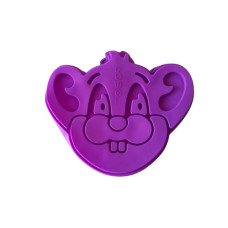 Форма силиконовая кондитерская для выпечки пирога или торта Мишка 2*19*4 cm