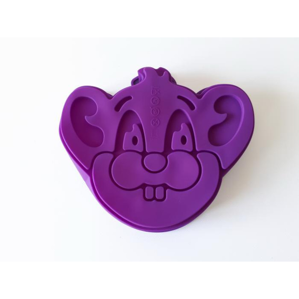 Форма силиконовая кондитерская для выпечки пирога или торта Мишка 2*19*4 cm