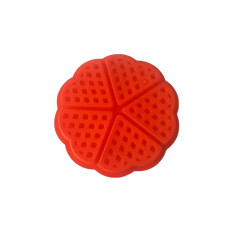 Форма силиконовая для выпечки вафель 5 штук "Сердце" d 18 cm, h 1,5 cm. изделие 7,5*8,5 cm, h 1,5 cm.