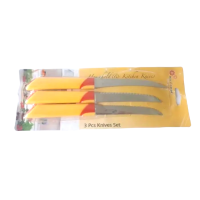 Набір кухонних ножів для томатів "Шабля" 3 штуки L 22 cm лезо 11 cm