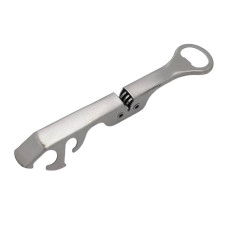 Відкривачка для закатаних банок металева з відкривалкою для пляшок та точилкою для кухонних ножів L 20 cm