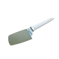 Лопатка кухонна вигнута шпатель із нержавіючої сталі з пластиковою ручкою L 27 cm W 8 cm