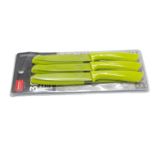Набор цветных ножей кухонных универсальных 6 штук L 23 cm лезвие 12,5 cm