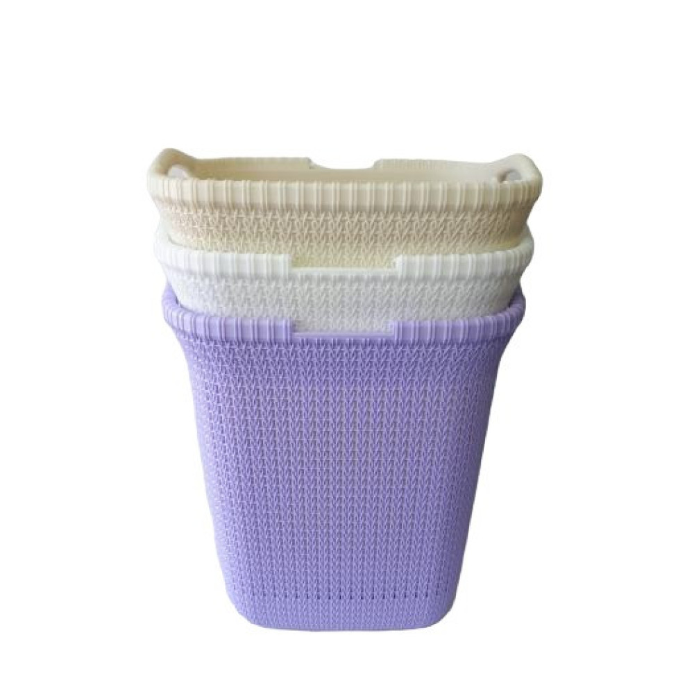 Кошик бак з кришкою для брудної білизни великий пластиковий A170 Alkansan Plastik 44*35 cm H 54 cm 50 літрів