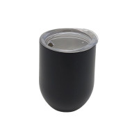Термостакан для кофе и чая из нержавейки с крышкой Кружка термос без ручки металлическая Чашка-термос 400 мл