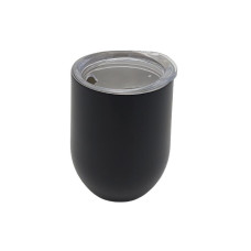 Термостакан для кави та чаю з нержавіючої сталі з кришкою Кружка термос без ручки металева Чашка-термос 400 мл