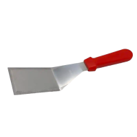 Лопатка кухонна вигнута шпатель із нержавіючої сталі з пластиковою ручкою 30 cm / 16*7 cm