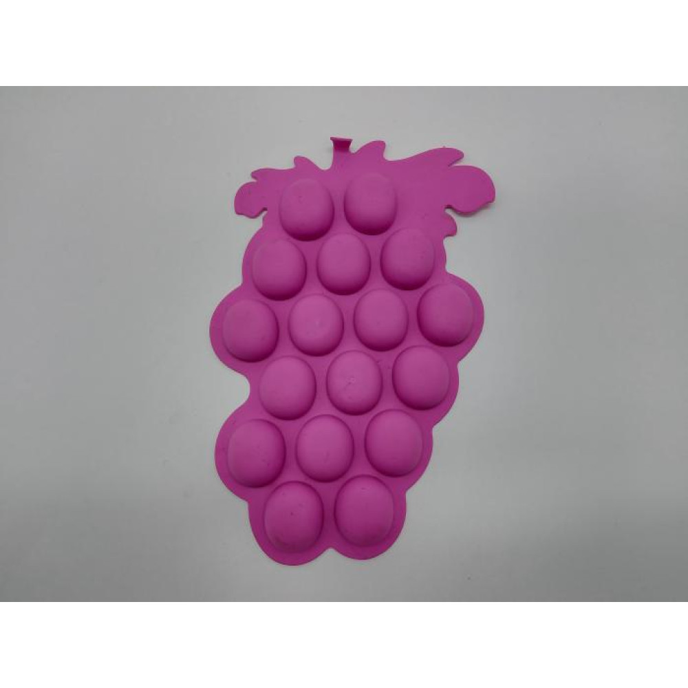 Форма силиконовая для льда шоколада конфет и желе "Виноград" 20 * 12 cm 2,3 * 2,7 cm h 1 cm