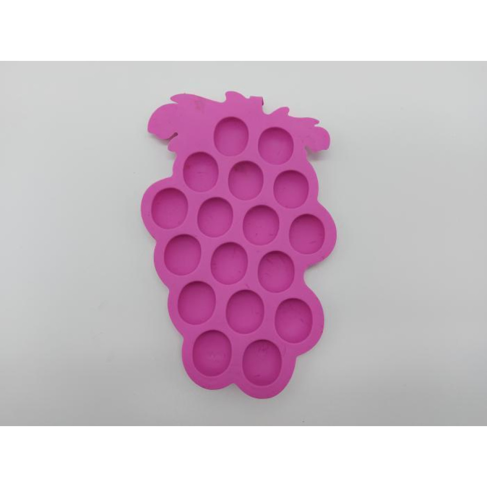 Форма силиконовая для льда шоколада конфет и желе "Виноград" 20 * 12 cm 2,3 * 2,7 cm h 1 cm