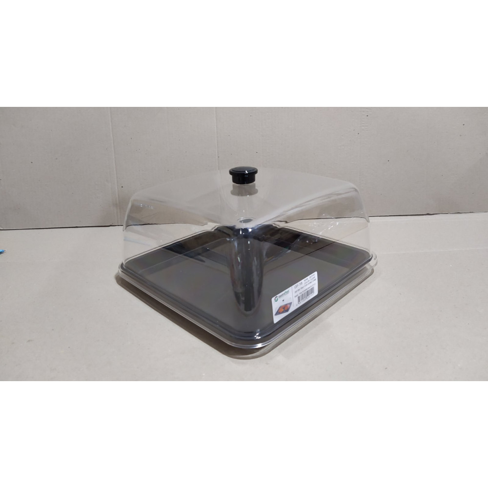 Кришка-купол 280х280, сумісна з GFT--0018BL GF--0018 Gastro Plast PC Прозорий