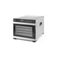 Сушарка для харчових продуктів Profi Line - цифрова панель управління, 6 полиць, 340x450x(H)311 мм 229033 Hendi PP (Polypropylene);Stainless steel