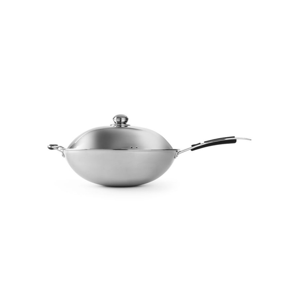 Сковорода індукційна Вок Ø360x(H)180 мм 239773 Hendi Stainless steel