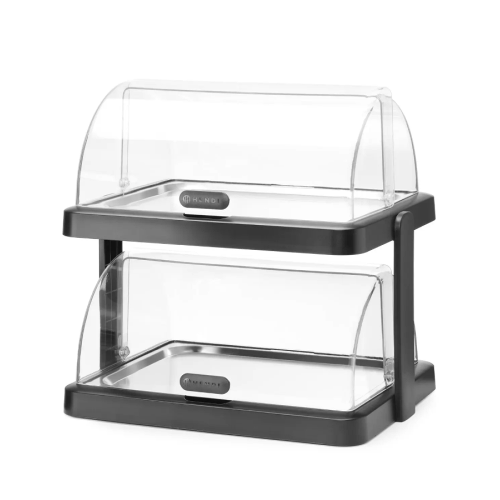 Вітрина подвійна охолоджувана, 440x320x(H)440 мм 871812 Hendi UNIQ ABS (Acrylonitril-butadieen-styrene);SAN (Styrene acrylonitrile resin)