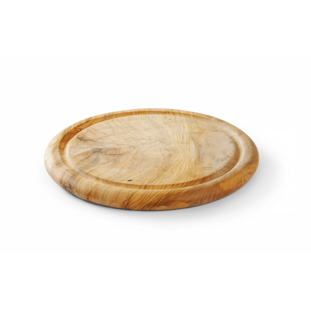 Дошка сервірувальна з оливкового дерева, ø260x(H)25мм 505397 Hendi Olive wood