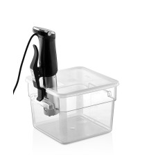 Кришка для контейнера для продуктів з полікарбонату, 11,4 л / 17,2 л / 20,8 л з вирізом для sous vide GSPL--0012/KK Gastro Plast PC Прозорий