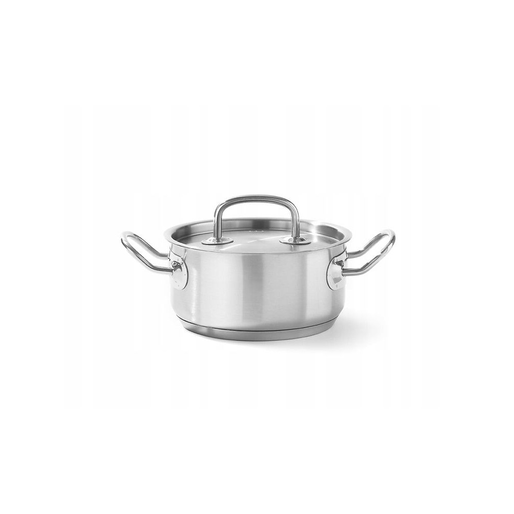 Каструля низька з кришкою Kitchen Line, 1,50 л, Ø160x(H)75 мм 836002 Hendi