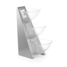 Вітрина для фуршету – 3-х ярусна 428245 Hendi SAN (Styrene acrylonitrile resin);18/0 Stainless steel
