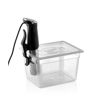 Кришка для гастроємності з полікарбонату GN 1/2 з вирізом для sous vide GNPL--0012/KK Gastro Plast PC Прозорий