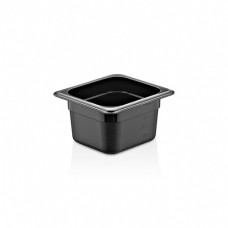 Гастроємність GN 1/6 100 мм із чорного полікарбонату GNP--0016100BL Gastro Plast PC Чорний