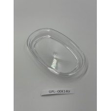 Кришка овальної тарілки, підходить для GP-00K14W GPL--00K14tr Gastro Plast PC Прозорий
